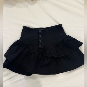 MOTHER Black denim Skirt